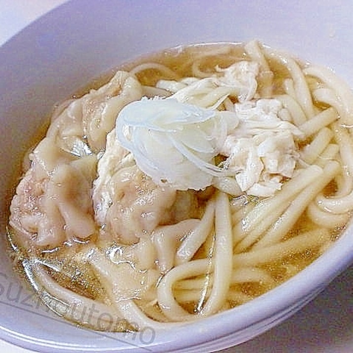 ほっこり温まる 卵とじシューマイうどん